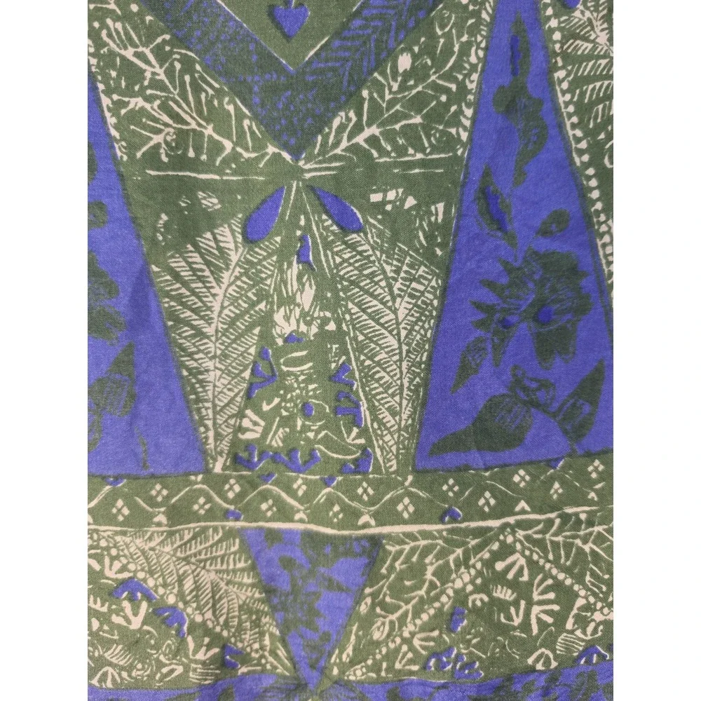 Y.N.S. Scarf Women Green Blue White Classic Rectangle Wrap Shawl